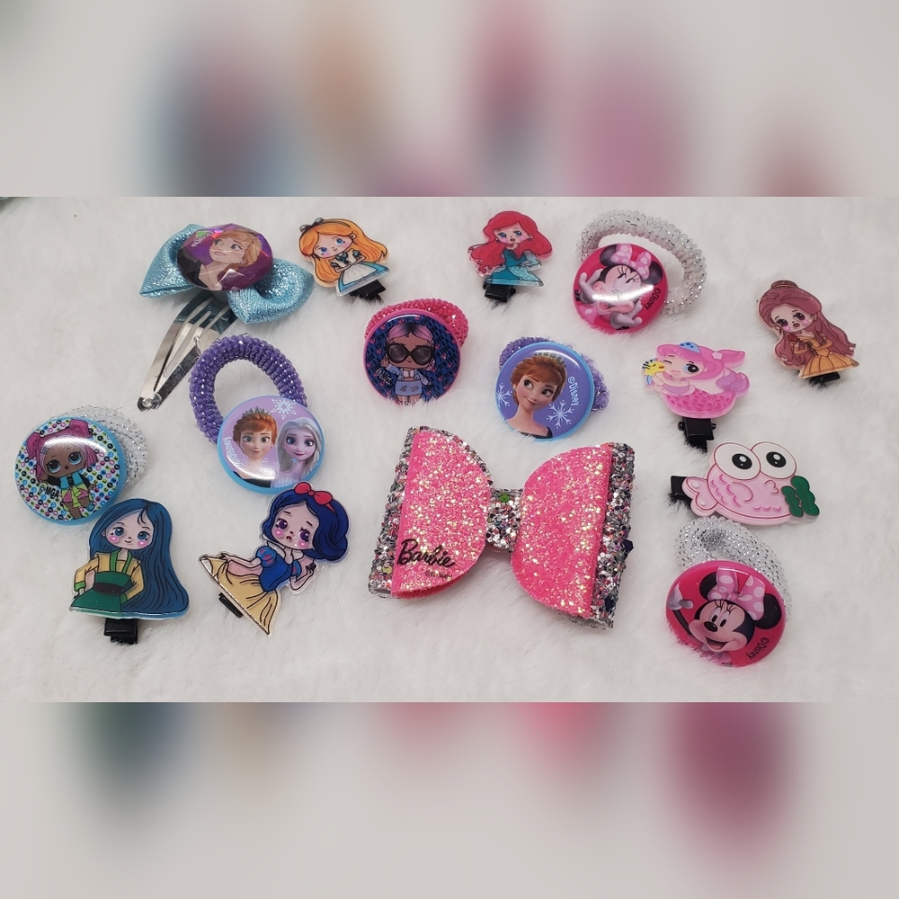 ✨️Nwot Kids Disney Hair Accessories Lot
